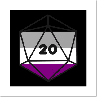 D20 - Asexual Pride Dice Posters and Art